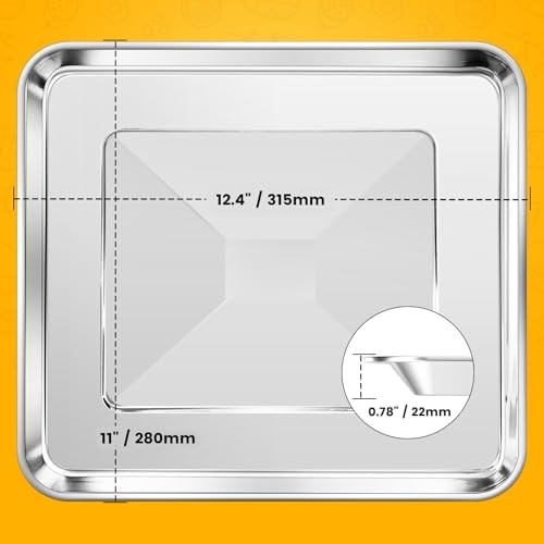 Air Fryer Tray Replacement for Cuisinart TOA-60 TOA-65 TOA-70 Toaster Air Fryer Convection Oven, 12.2 * 11'' Mesh Air Fryer Stainless Steel Basket Wire Rack Accessories Parts, Dishwasher Safe