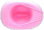 GiftExpress Pink Cowboy Hat With Tiara - CHILD SIZE, Pinky Felt Cowboy Hat for Western Costume, CowGirl Pretend Plays