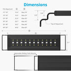 NICREW C10 24/7 LED Aquarium Light for Plants, 12-18 Inches, 9W, Full Spectrum Fish Tank Light with Timer, Brightness Adjustable