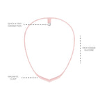 Upright Magnetic Necklace for GO S and GO 2 Posture Corrector Trainer (Pink)