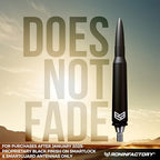 Ronin Factory 50 Cal Bullet Antenna - Ford F150 F250 F350 Super Duty Raptor Bronco Truck Accessory - RAM 1500 Short Antenna Replacement