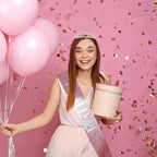 21st Birthday Crowns and Sashes for Women, Princess Tiara Birthday Sash Set Elegant Sliver Crown with Combs for Girls Crystal Tiaras Birthday Headpieces for Party Hair Accessories Gifts