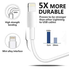 4Pack [Apple MFi Certified] Charger Lightning to USB Charging Cable 6FT Cord Compatible iPhone 14/13/12/11 Pro/11/XS MAX/XR/8/7/6s Plus,iPad Pro/Air/Mini,iPod Touch