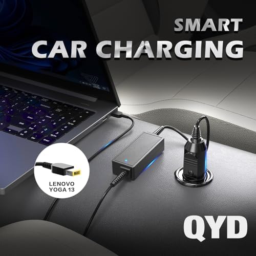 45W 65W Laptop Car Charger Replacement for AC Adapter Lenovo T470 T470S T460 T450 T440 Z50-75 Z50-70 Yoga 2 11 11s 13 2 Pro; ThinkPad X1 Carbon, Chromebook N20 N20p Notebook Car Power Supply Cord