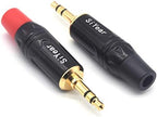 SiYear 3-Pole 3.5mm Stereo Headphone Jack Male Plug Repair Replacement Solder Adapter, 3.5mm (1/8inch) Solder Type DIY Audio Cable Connector(2PACK)