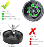 7 Fins Blender Blade Replacement Parts Compatible with Ninja Blender Top Lid Accessories for Ninja Auto iQ BL682-30 BL642-30 BL450-30 BL482-30 BL687CO-30 ect.