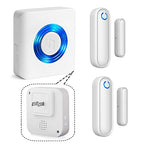 YisTech Caregiver Pager Door Alarms for Dementia Patients/Kids Safety/Home Security,Door Sensor Alarm for Elderly/Business/Home/Store/Mailbox (Two Sensor One Receiver)
