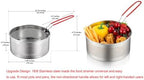 Tenta Kitchen Pasta Strainer instant pot accessories Steamer Basket For Pot instant pot steamer basket with Removable handle Insert for Veggie Fish Seafood Cooking and heat food 7"