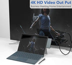 Surface Pro 6/ Pro 5/ Pro 4 Docking Station USB Hub, Surface Pro Docking Station with 4K HDMI, 3X USB3.0 Ports, SD/TF Card Reader, Accessories for Microsoft Surface Pro 4/5/6
