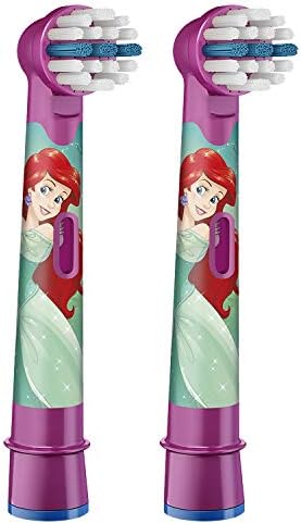 Oral-B Kids Extra Soft Replacement Brush Heads featuring Disney Princesses, Ages 3+, 2 count