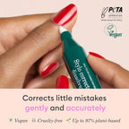 Manucurist Nail Polish Corrector Pen - Gel Nail Polish Corrector Pen + 3 Tapered Refill Tips - Acetone-Free, Bio-Sourced Nail Polish Remover Brush - Gel Nail Polish Accessories Transparent