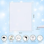 Zonon Clear Polycarbonate Sheets Plastic Sheet Thin Rigid Shatter Resistant Plastic Panel for DIY Crafts Document Picture Frames(5 Pcs,8 x 10 x 0.04 Inch)