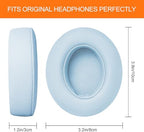 Ear Pads Replacement for Beats Studio 3 - GEVO Earpad Cushions for Beats Studio 2 3 Wired Wireless - Headphone Cover Parts with Strong Adhesive (Crystal Blue)