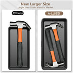 【𝟰𝟲𝗣𝗖𝗦】【5 Size】A-LUGEI Tool Box Organizer Tray Divider Set, 【Black】 Desk Drawer Organizer, Garage Organization and Storage Toolbox Accessories Rolling Tool Chest Cart Cabinet WorkBench Small Part