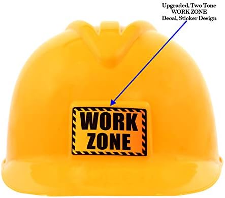 AnapoliZ Kids Construction Vest plus Hat Set | 2 Pcs Kids Construction Worker Vest & Hat Dress Up | Yellow Reflective Vest Construction, plus Yellow Plastic Childrens Hard Hat | Construction Costume