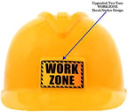 AnapoliZ Kids Construction Vest plus Hat Set | 2 Pcs Kids Construction Worker Vest & Hat Dress Up | Yellow Reflective Vest Construction, plus Yellow Plastic Childrens Hard Hat | Construction Costume