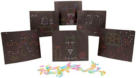 Lite-Brite Peg and Template Refill Pack, Light Up Drawing Board Accessories, LED Pegs with Colors, Toys for Creative Play, Light Toys for Kids Aged 4 +