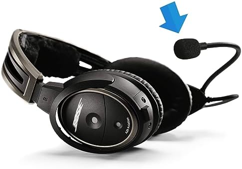 LEFXMOPHY for Bose A20 Aviation Headset Mic cover, Replacement for Bose A30 Microphone Spongue Pop filter 3-Pack Foam Cover WindScreen (Not for Proflight Series 2)