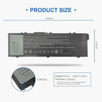 91WH Type MFKVP Laptop Battery for Dell Precision 15 7510 7520 17 7710 7720 M7510 M7710, Replacement fits 451-BBSB 451-BBSE 451-BBSF GR5D3 M28DH T05W1 TO5W1 TWCPG RDYCT 0FNY7 1G9VM, 11.4V 6-Cell
