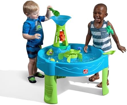 Step2 Duck Dive Water Table, Kids Water Table & Sand Activity Sensory Playset, Summer Outdoor Toys, 6 Piece Water Toy Accessories, For Toddlers 1.5+ Years Old