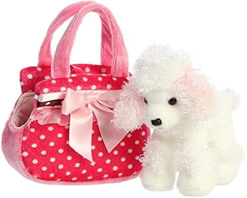 Aurora® Fashionable Fancy Pals™ Fancy Pink Polka Dot™ Stuffed Animal - On-The-go Companions - Stylish Accessories - 8 Inches