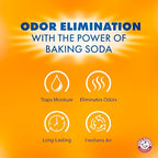 Arm & Hammer Hanging Moisture Absorber and Odor Eliminator, 16.1 oz., 6 Pack, Fragrance Free, Moisture Absorbers for Closet and Small Rooms, Long-Lasting Freshness