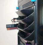 120/140mm PC Fan Deflector | Redirect Computer Airflow | Improve PC Thermals and Cooling | Fan Duct | PC Accessories | Gift for Techy (140mm, Yellow)