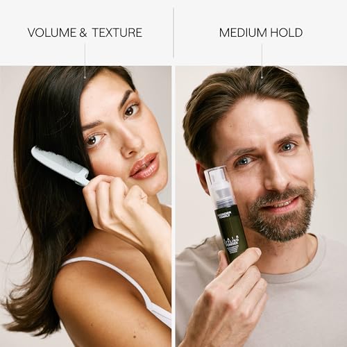 Hair Styling Powder for Men & Women - Lightweight Volumizer & Texturizer - Matte Finish, No Residue - Essential Barber Accessories - Hair Texture Powder for Men - Comb Included - 0.70 Oz