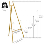 Gold Easel Stand for Sign, Heavy Duty Easel, 4-Tier AdjustableArt Easel for Painting, Wedding Sign 2pc