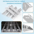 Grill Parts for Cuisinart 5 Burner GAS2556AS GAS9556AS GAS9556ASO GAS9556AF Stainless Steel Heat Plate for Cuisinart Grill Parts Replacement GAS2556AS, 5-Pack