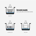 Stackable Stainless Steel Insert Pans - 6QT Instant Pot Accessories, 3 Tier Handle, Pot, Steamer, Pressure Cooker Cookware