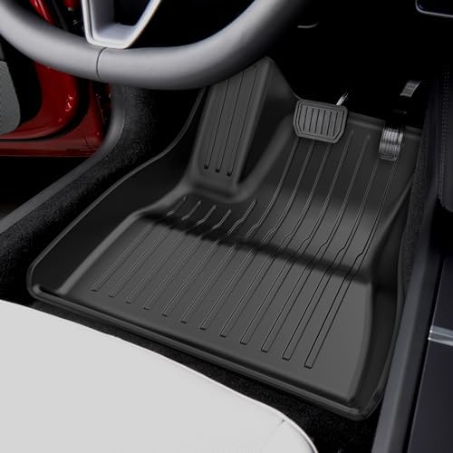 2025 New Version Tesla Model 3 Highland Extra-Thick Floor Mats Custom Fit All Weather TPE Cargo Liner Cargo Trunk Accessories,Compatible 2021-2025 (Tesla Model 3 Floor mats Set of 6)