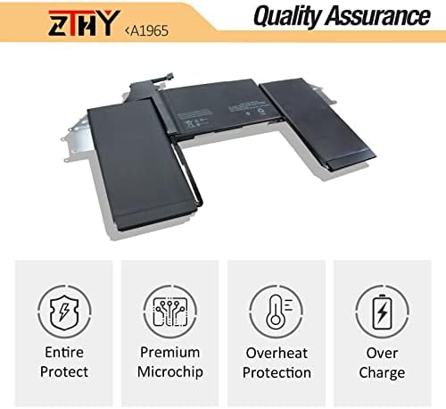 A1965 A1932 A2179 Battery Replacement for MacBook Air 13" A1932(Late 2018 2019) A2179 (Early 2020) EMC 3184 3302 MacBookAir8,1 8,2 9,1 MRE82LL/A MRE92LL/A MVFH2LL/A MVFM2LL/A MRE82B/A 11.4V 49.9Wh