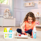 Melissa & Doug Laundry Basket Play Set With Wooden Iron, Ironing Board, and Accessories (14 Pcs) Pretend Play Laundry Set For Kids With Iron