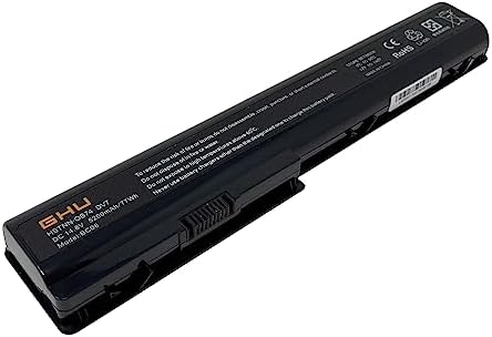 GHU New Battery 77 WH Replacement for 480385-001 486766-001 HSTNN-DB75 HSTNN-IB75 HSTNN-OB75 464059-142 Compatible with HP Battery Part # 464058-251 464059-121 464059-141 516355-001 516916-001 GA08