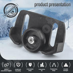 Universal Roller Skid Snow Thrower Shoes | 490-241-0038 Snow Blower Skid Shoes W/Hardware, for Craftsman, MTD, Cub C-adet, Fits Most 2-Stage and 3-Stage Snow Thrower Snowblowers