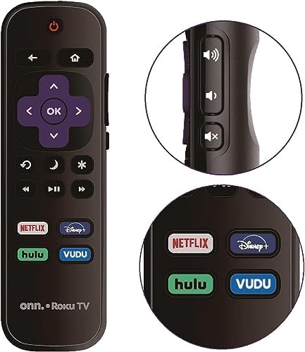 OEM Replacement Roku TV Remote Control for ONN RC-AFIR 3226000858 for 100012584 100012585 100012586 100012587 100012587 100012589 100012590 100018971