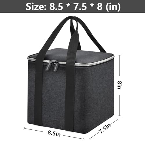 Portable Blender Storage Bag Compatible with Ninja Fit Compact Personal Blender, Cordless Blenders Carrying Holder Case with Handle for Smoothie Maker Accessories (Box Only) - Dark Grey