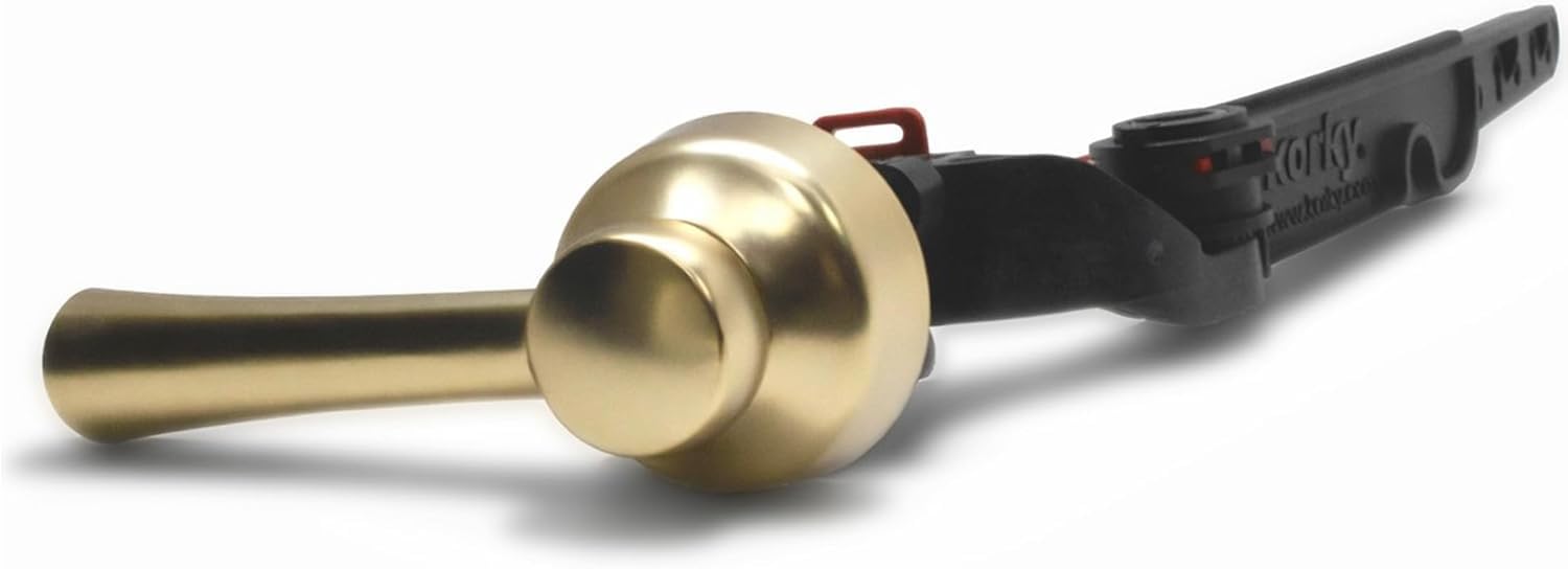 Korky 6094BP StrongARM Tank Lever, Universal to Fit Front Angled Side Left and Right Mount Toilets, Brushed Gold, Simple Style