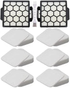 for Shark ZU62 ZU60 Navigator Zero-M Self-Cleaning Brushroll Pet Pro Upright Vacuum Replacement Filter Compare ZU62C NV150 NV151 NV251 NV255 Part 1238FT60 1239FT60,2 Filter 6 Foam 6 Felt Kit