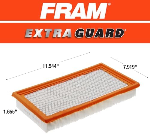 FRAM Extra Guard CA10242 Replacement Engine Air Filter for Select Ford, Lincoln, Mazda, and Mercury Models, Provides Up to 12 Months or 12,000 Miles Filter Protection