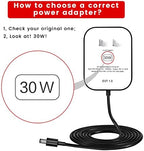 30W Power Adapter Cord Replacement for Echo Show 21, Show 15 2nd, Echo Show 10, Echo Show 8, Echo (4th Gen.), Echo (3rd Gen.) - Wall Charger Plug Long Cable 5ft, Black
