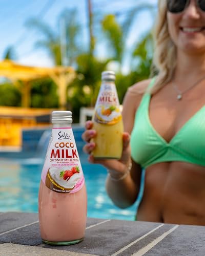 Savia - Coconut Milk Drink, Quality Coconut-Based Beverage, Made with Real Coconut Pulp & Natural, Delicious & Refreshing, Vegetarian, Gluten-Free(9.8oz, 12-Pack) (Horchata)