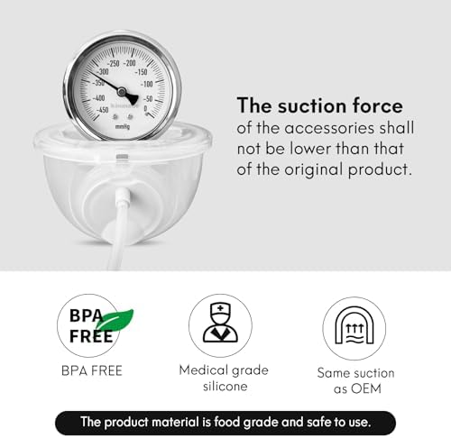 S9/S12 Baby CaraCups Wearable Milk Collection for 99.9% Separable Electric Breast Pumps, Hands Free Milk Collector Cup Set, Compatible with Spectra, Medela, Lansinoh, Accessories Replacement (24 mm)