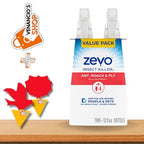 Zevo Instant Action Multi-Insect gets Ride Ants, roaches and More, Indoor Outdoor Use, Bio-Selective Pet People Friendly Safe + Venancio’sFridge Sticker & Sticky Fruit Trap (Zevo 12oz - Pack of 2)