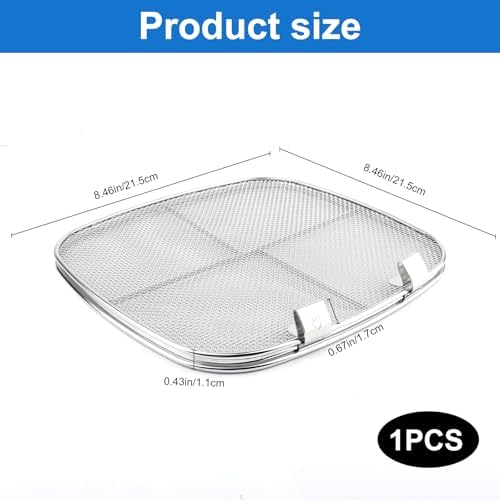 Stainless Steel Replacement Splatter Shield for Ninja Foodi AG301,Air Fryer Splatter Screen,Fine Mesh Splatter Screen for Ninja Foodi 5 in 1 Indoor Grill Air Fryer AG300 AG300C AG301C AG302 AG400