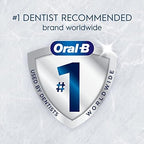 Oral-B Clic Toothbrush, Chrome White, with 1 Bonus Replacement Brush Head and Magnetic Toothbrush Holder