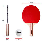 Franklin Sports 4 Player Table Tennis Paddle and Ball Set, Blue/Red