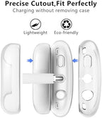 for AirPods Max Case Clear,3 in 1 Clear Soft TPU Ear Cups Case Cover/Ear Pad Case Cover/Headband Cover for Airpods Max Case Cover,Case for AirPod Max Headphone Accessories-Crystal