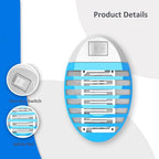 4 Packs Indoor Bug Zapper, Fly Trap for Indoors, Mosquitos Zapper, Electronic Mosquitoes Killer, Mosquito Zapper with LED Lights for Living Room, Home, Kitchen, Bedroom, Baby Room, Office